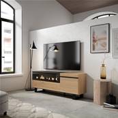 Mueble TV | Televisión, Chimenea eléctrica, Diseño industrial