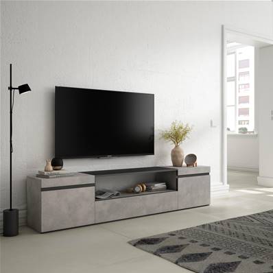 Mueble TV, Televisión, 200x45x35cm, Cemento