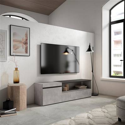 Mueble TV, Televisión, 150x45x35cm, Cemento