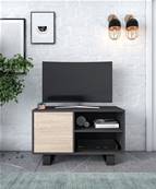 Mueble TV 100 WIND, Gris Antracita y Roble