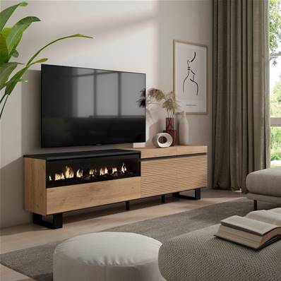 Mueble TV | Televisión, Chimenea eléctrica, Diseño industrial