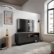 Mueble TV, Televisión, Negro, Diseño industrial