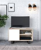 Mueble TV 100 WIND, Roble y Blanco