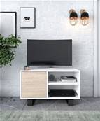 Mueble TV 100 WIND, Blanco y Roble