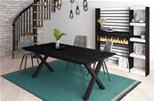 Mesa de Comedor, 200, Negro, Estilo Industrial