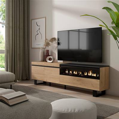 Mueble TV, Televisión, Chimenea eléctrica, Diseño industrial