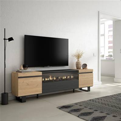 Mueble TV, Televisión, Chimenea eléctrica, Diseño industrial