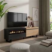 Mueble TV, Televisión, Chimenea eléctrica, Diseño industrial