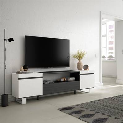 Mueble TV, Televisión, Blanco y negro , Diseño industrial