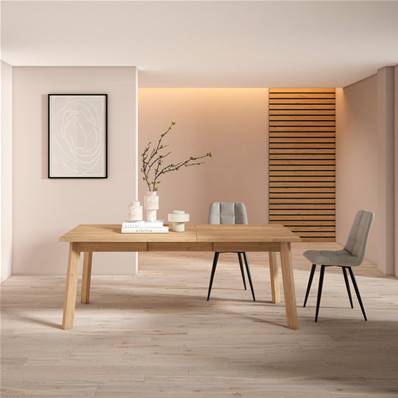 Mesa Comedor, Roble, Patas de madera