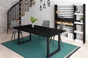 Mesa de Comedor, 200, Negro, Estilo Industrial