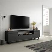 Mueble TV, Televisión, Negro, Diseño industrial