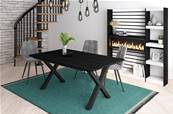 Mesa de Comedor, 170, Negro, Estilo Industrial