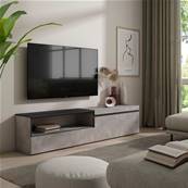 Mueble TV, Televisión, 200x45x35cm, Cemento