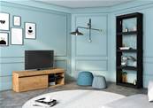 Set NATURALE Mueble TV y Biblioteca TOTEM