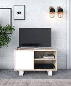 Mueble TV 100 WIND, Roble y Blanco