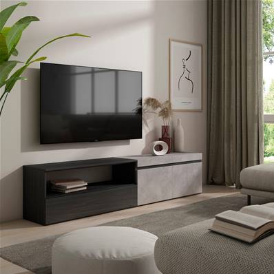 Mueble TV, Televisión, 200x45x35cm, Cemento