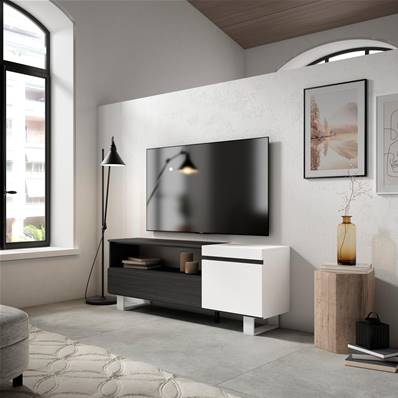 Mueble TV, Televisión, Blanco y negro , Diseño industrial