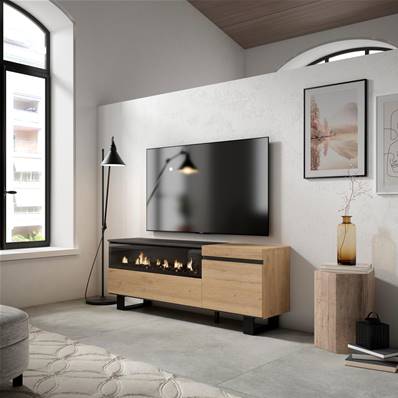 Mueble TV, Televisión, Chimenea eléctrica, Diseño industrial