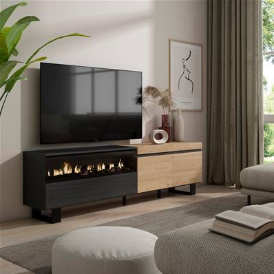 Mueble TV, Televisión, Chimenea eléctrica, Diseño industrial