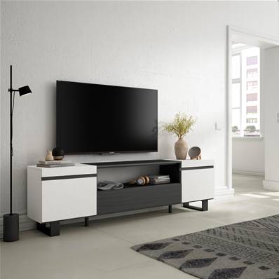 Mueble TV, Televisión, Blanco y negro , Diseño industrial