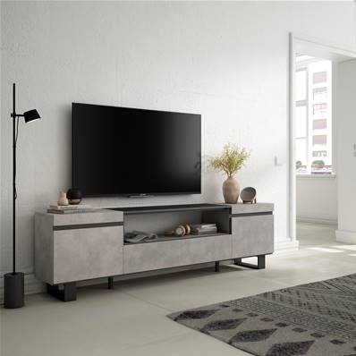 Mueble TV, Televisión, Cemento, Diseño industrial