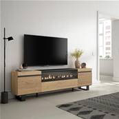 Mueble TV | Televisión, Chimenea eléctrica, Diseño industrial