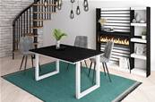 Mesa de Comedor, 140, Negro, Estilo Industrial