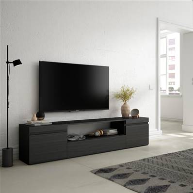 Mueble TV, Televisión, 200x45x35cm, Negro