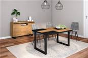 Conjunto Mesa 140 Bicolor patas U, Aparador 140 Tall