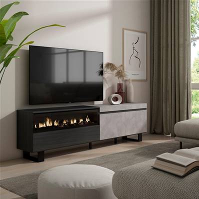 Mueble TV, Televisión, Chimenea eléctrica, Diseño industrial