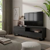 Mueble TV, Televisión, Negro, Diseño industrial