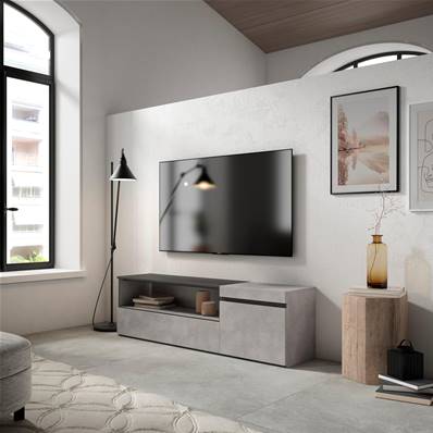 Mueble TV, Televisión, 150x45x35cm, Cemento