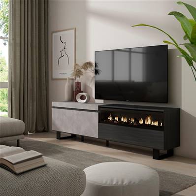 Mueble TV, Televisión, Chimenea eléctrica, Diseño industrial